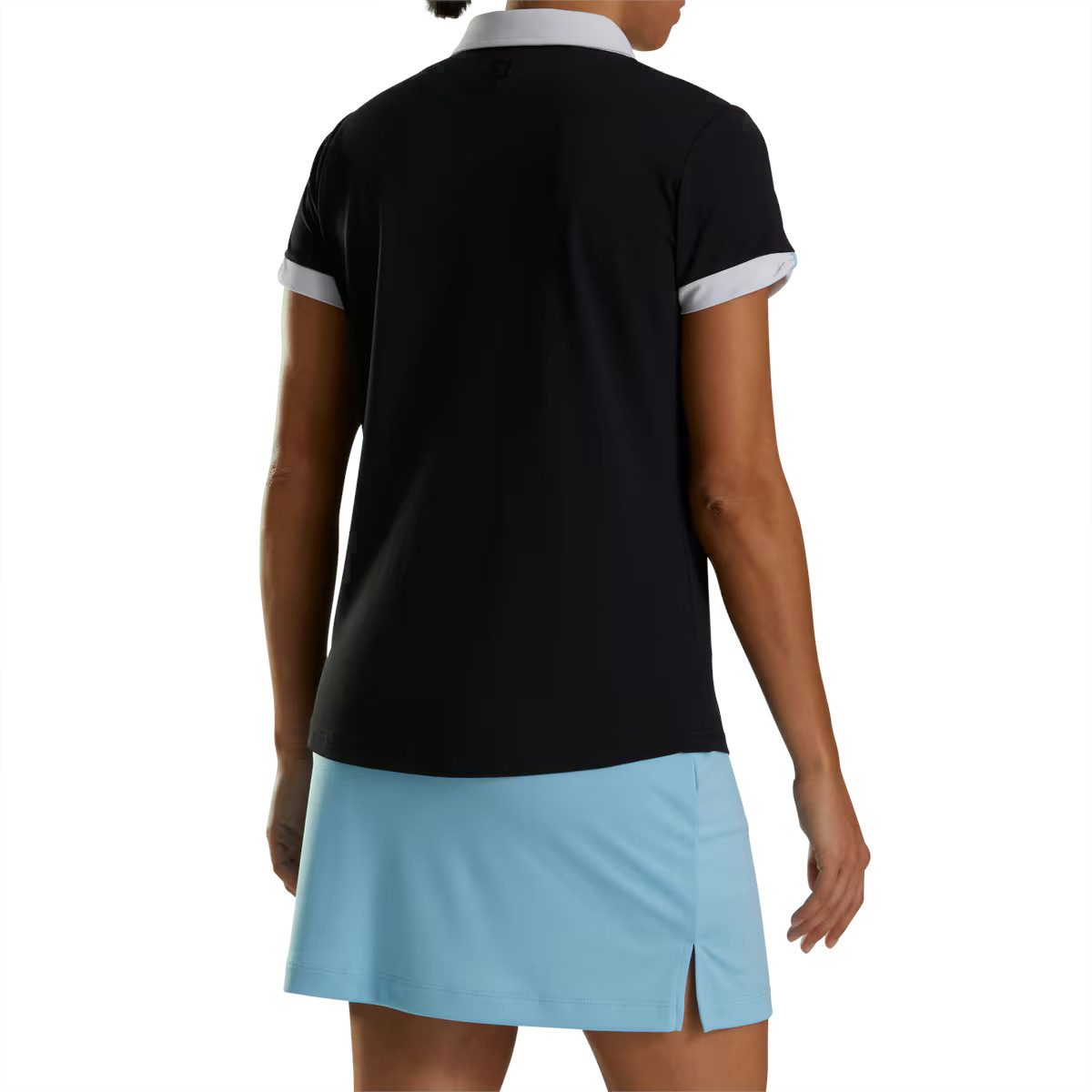 FOOTJOY Poloshirt FootJoy Golf Polo Colorblock Pique Schwarz Damen