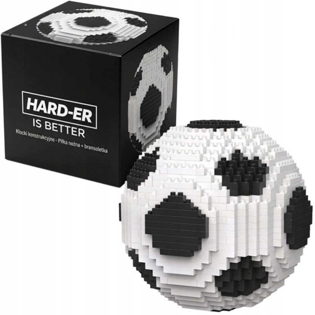Hard-er Fußball Baukasten mit 864 Mini Bausteinen 3D Modell Konstruktions-Spielset, (Konstruktionsspielset), zum Bauen, Spielen und als dekoratives Modell geeignet von Hard-er