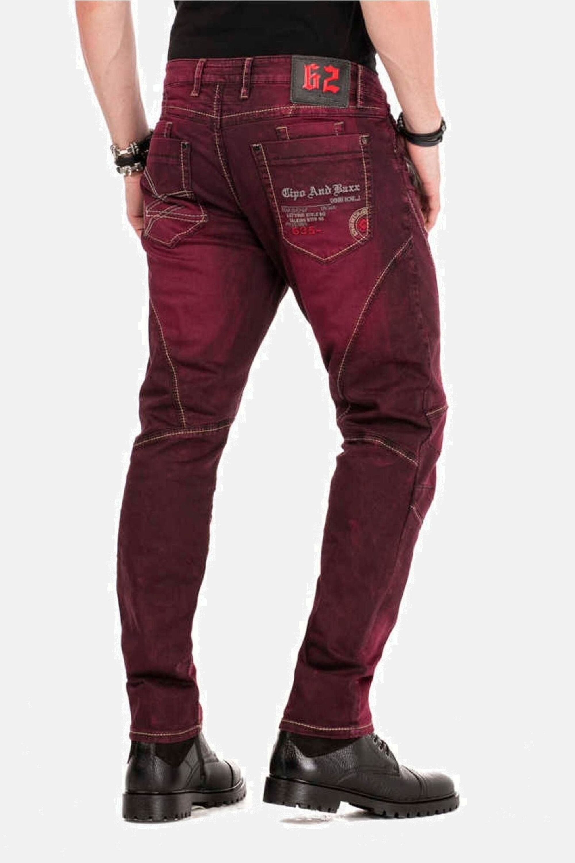Cipo & Baxx Slim-fit-Jeans Jeans im Antique-Look, CD-479