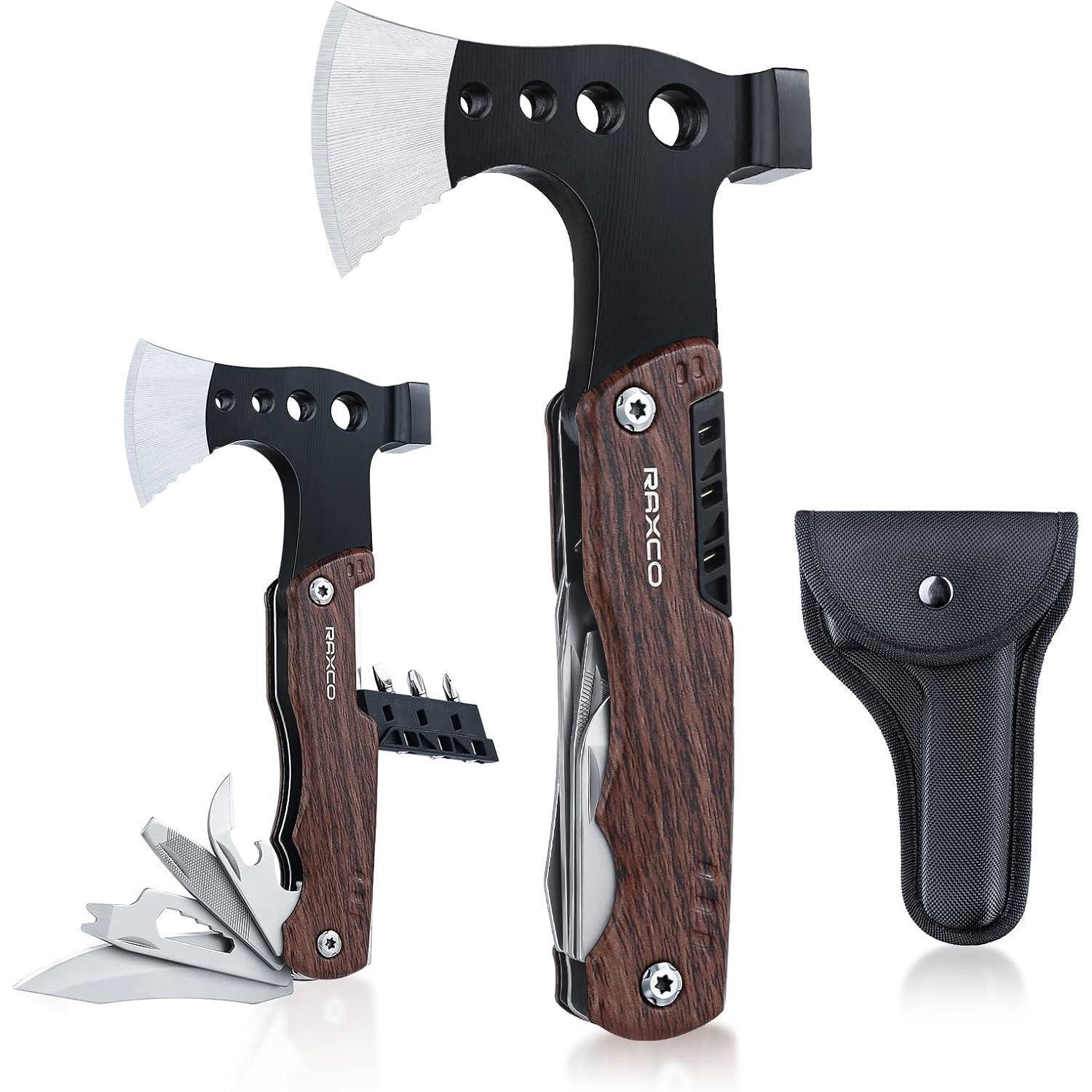 LuxusKollektion Beil Axt Handbeil Multifunktionswerkzeug Survival 8 IN 1 MULTITOOL AXT