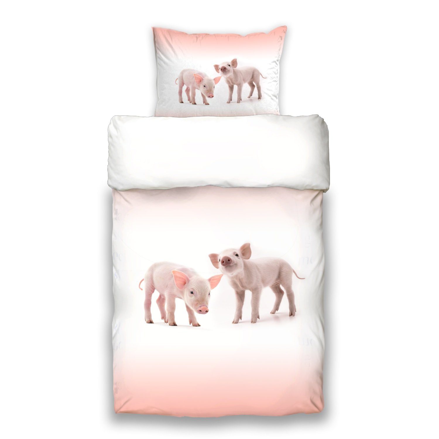 ESPiCO Kinderbettwäsche Piggy, Renforcé, 2 teilig, Schweinchen, Sau, Tiermo günstig online kaufen