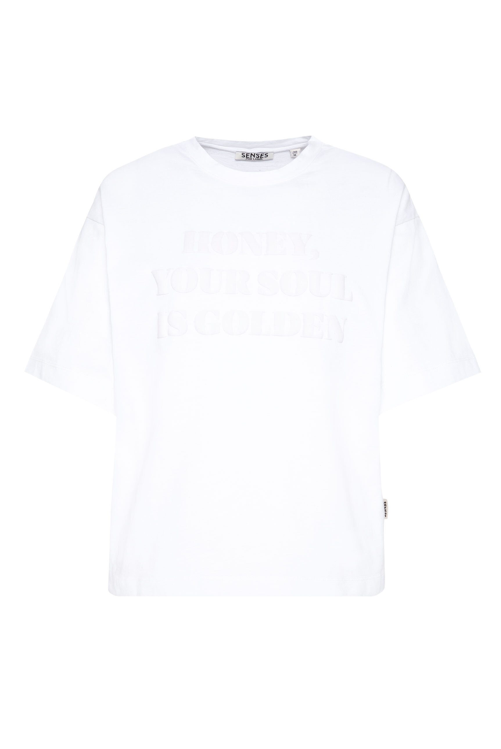 SENSES.THE LABEL Rundhalsshirt aus Baumwolle günstig online kaufen