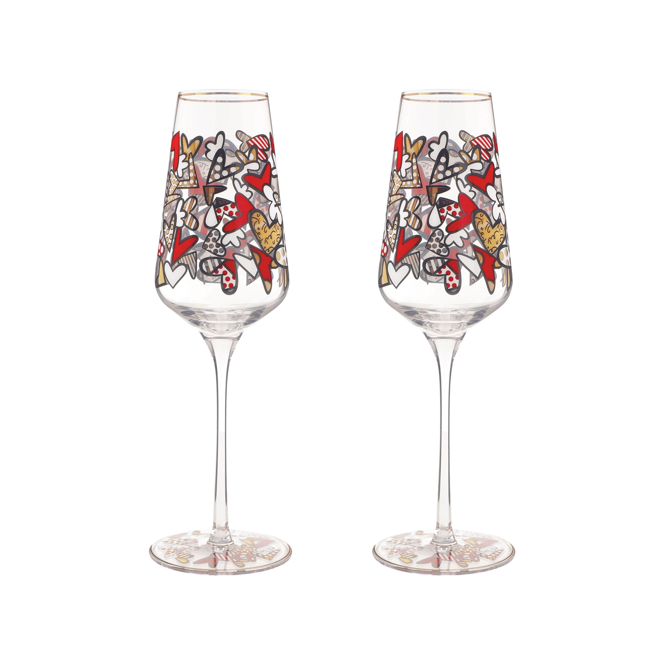 Goebel Glas Goebel Pop Art, Sektglas, Britto - All We Need Is Love 24cm 2025