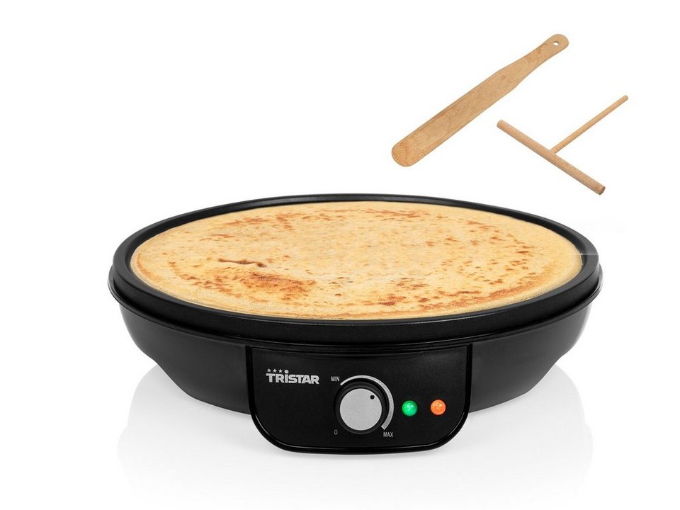 Tristar Crêpesmaker, 1000 W, Ø 30 cm, große Backplatte Pancake Maker  Crepes-Eisen für Suzettes selber machen, Pancake maker mit  Antihaftbeschichtung für leichte Reinigung