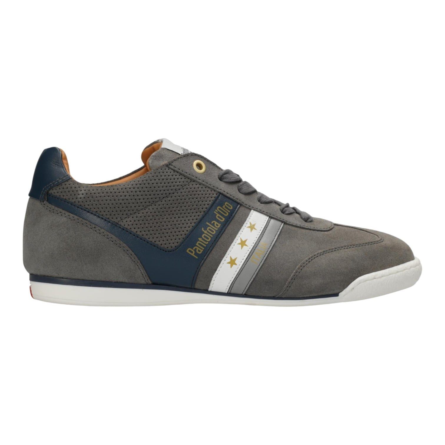 Pantofola d´Oro Vasto Suede Low 2026 grau/navyblau Herren Sneaker