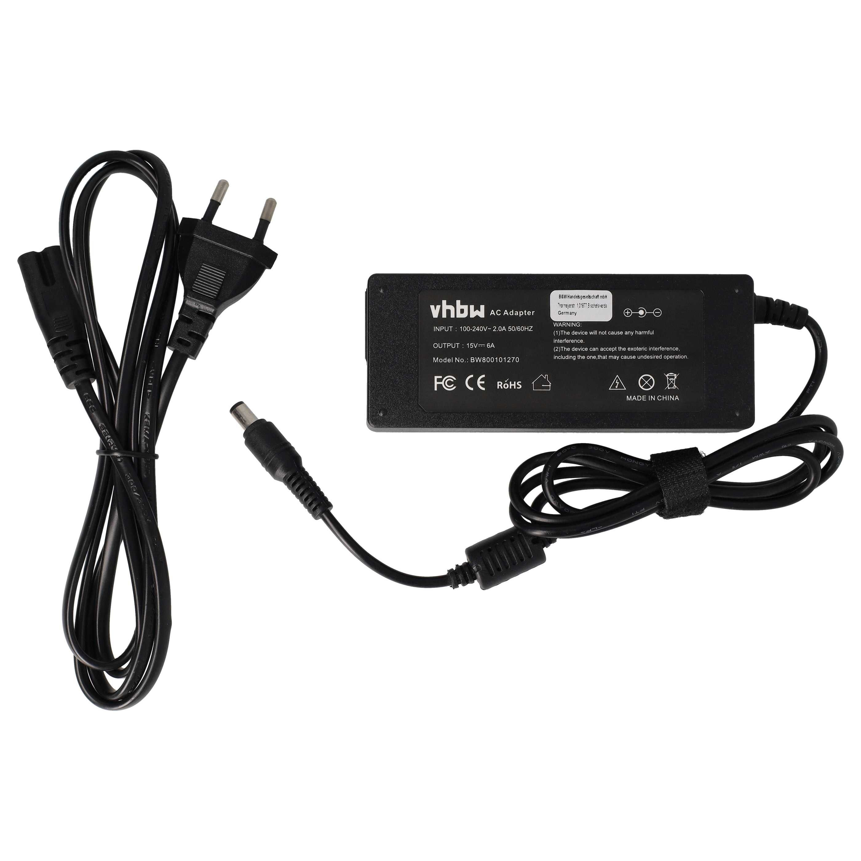 vhbw passend für Toshiba Tecra M2V, S2, M1, M5, S1, S5, M2, S4, TE2300, S3, Notebook-Ladegerät