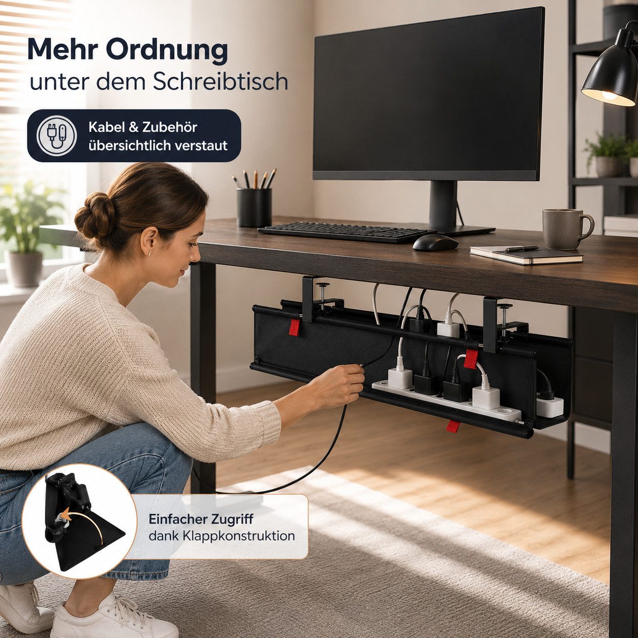Best for Home Kabelkanal Kabelkanal für Schreibtisch – Bild 4 von 5