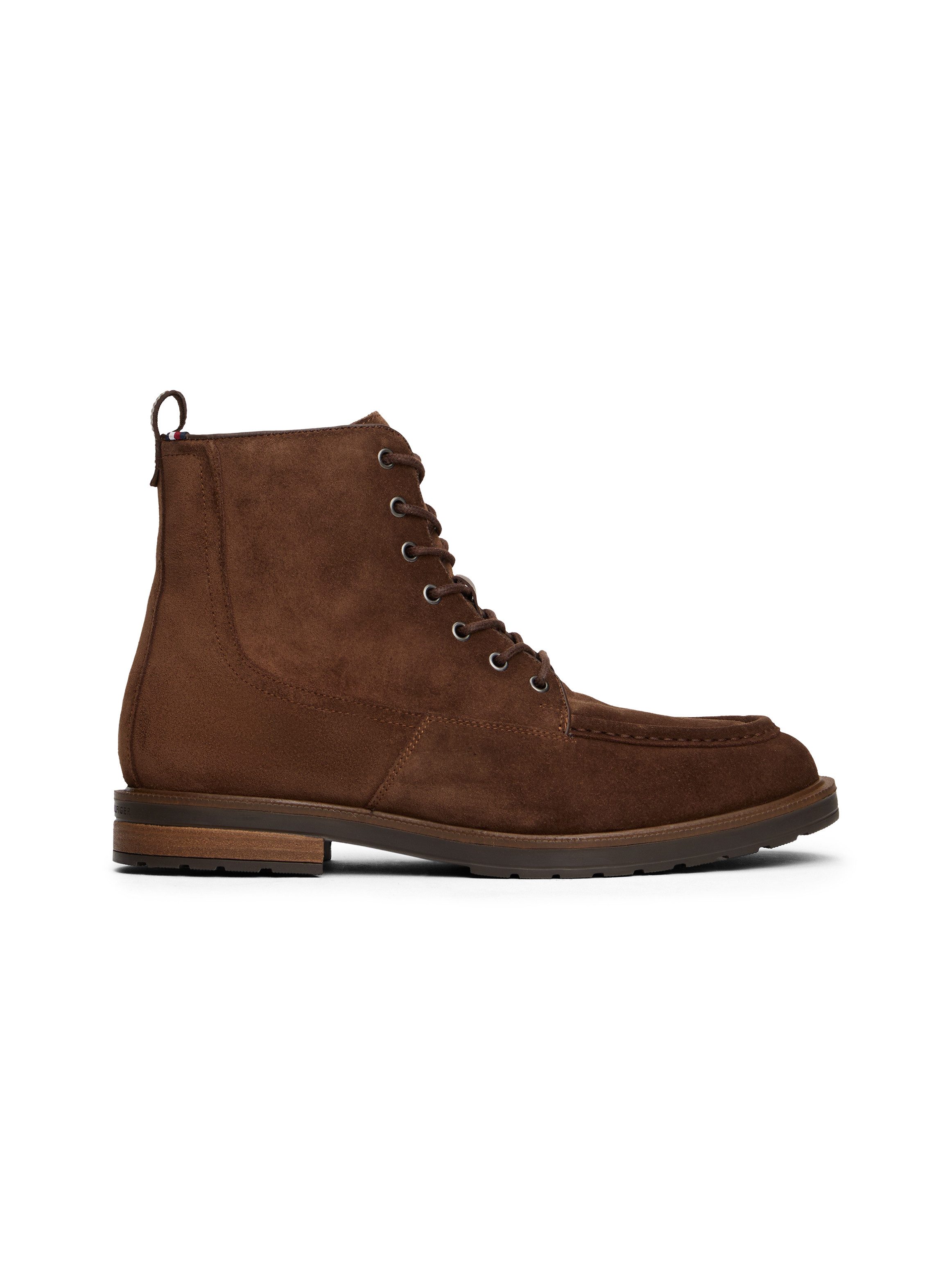 Tommy Hilfiger CLEATED HILFIGER W SDE MOC BOOT Schnürboots, Schnürstiefelette mit modischer Mokassinnaht – Bild 5 von 5