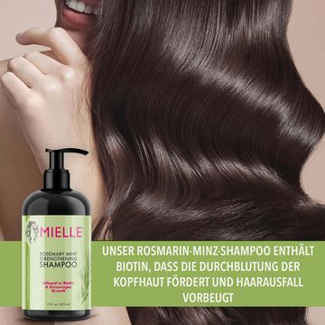 Mielle Organics Haarshampoo Shampoo Rosmarin Mint Kopfhaut Pflege für Haarwachstum Mielle, 1-tlg.