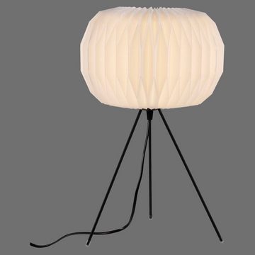 click-licht Tischleuchte Tischleuchte Papel in Weiß und Schwarz E14, keine Angabe, Leuchtmittel enthalten: Nein, warmweiss, Tischleuchte, Nachttischlampe, Tischlampe
