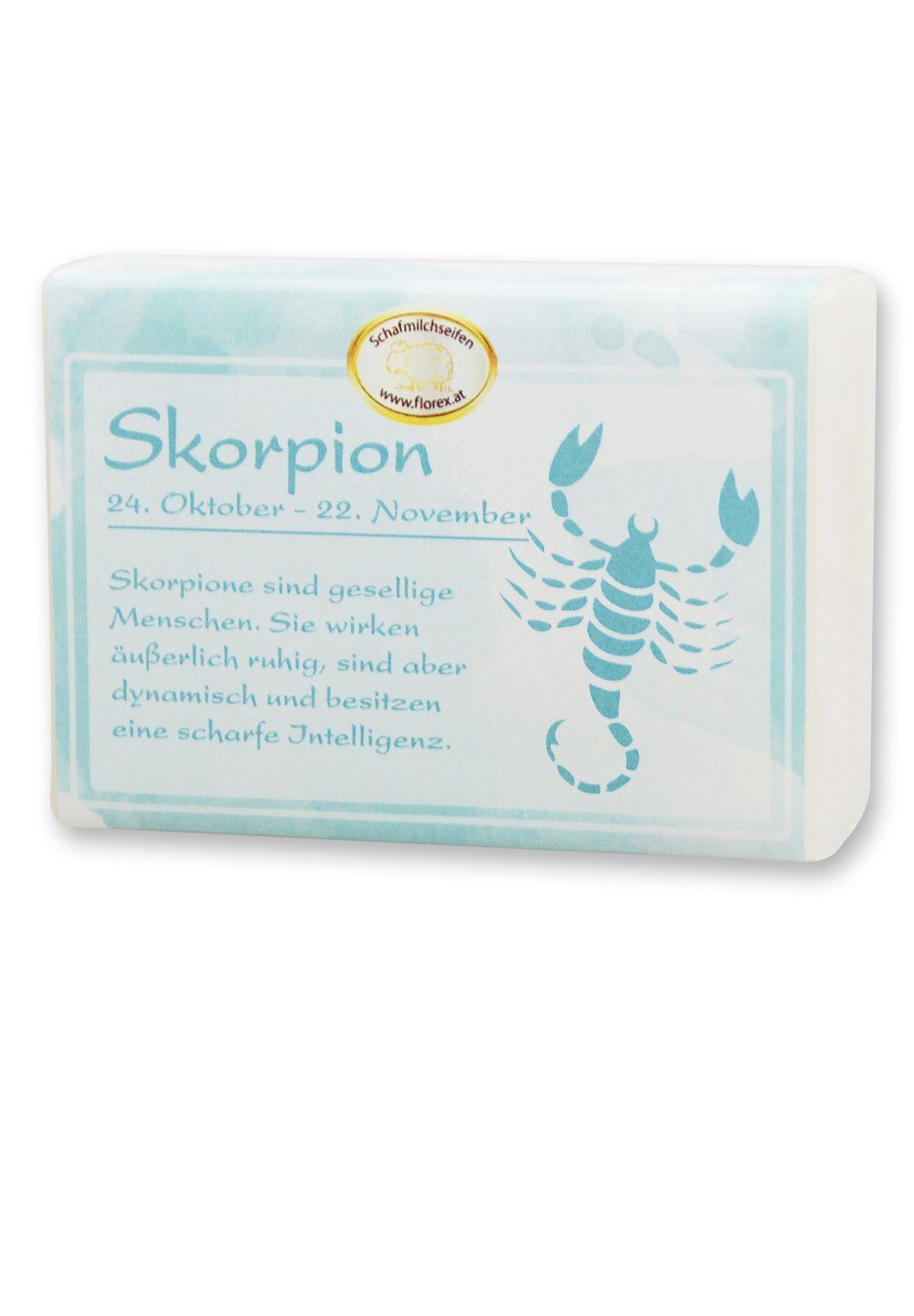 Gerlinde Hofer _ Florex GmbH Handseife Skorpion 150 g, 1-tlg., Schafmilchseife mit Bio Schafmilch Sternzeichen