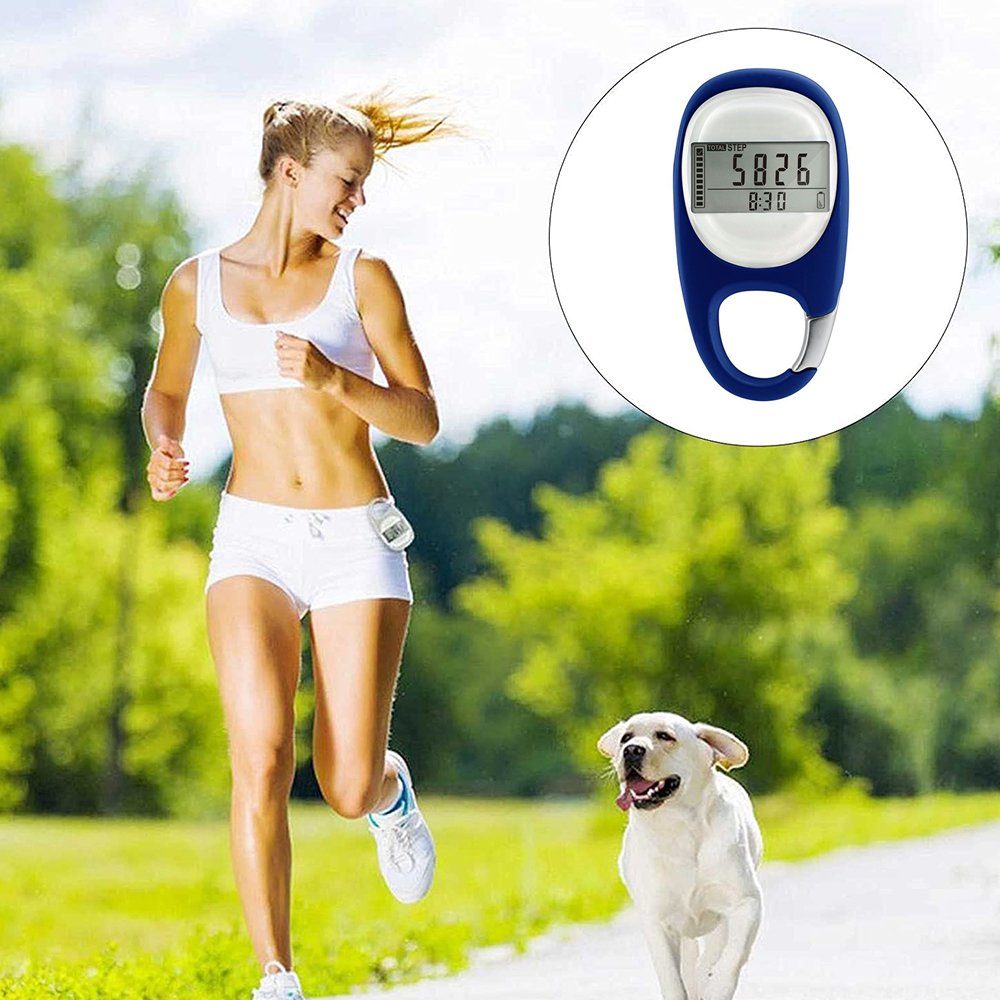 GelldG Fitness-Tracker Schrittzähler Schrittzähler Einfacher Walking mit Clip