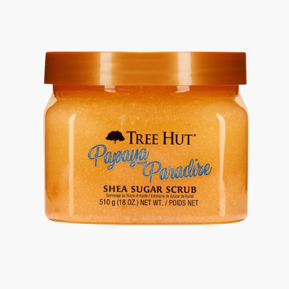 Tree Shea Hut Hut Tree Papaya Scrub 510g Gesichtsmaske Paradise Sugar