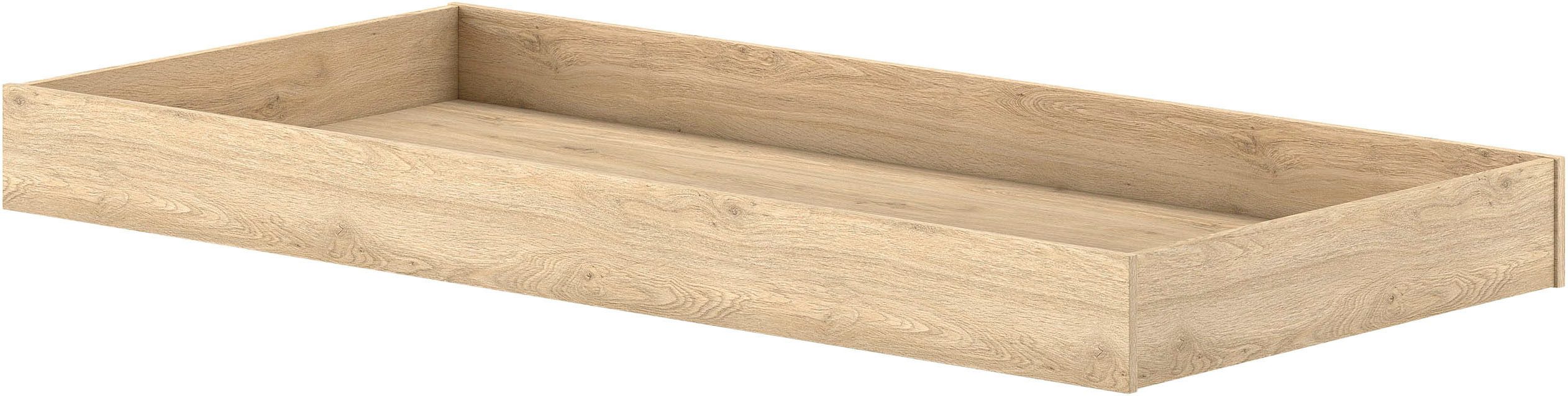 Vipack Einzelbett SAM auf Rollen, einfach bedienbar, bietet zusätzlich Stauraum (B/H/T ca. 198,5x18,5x93,6 cm) auch als Zusatzbett nutzbar), Innenmaß für Matratze B:190xH:12xT:90cm, Bodenplatte geschlossen