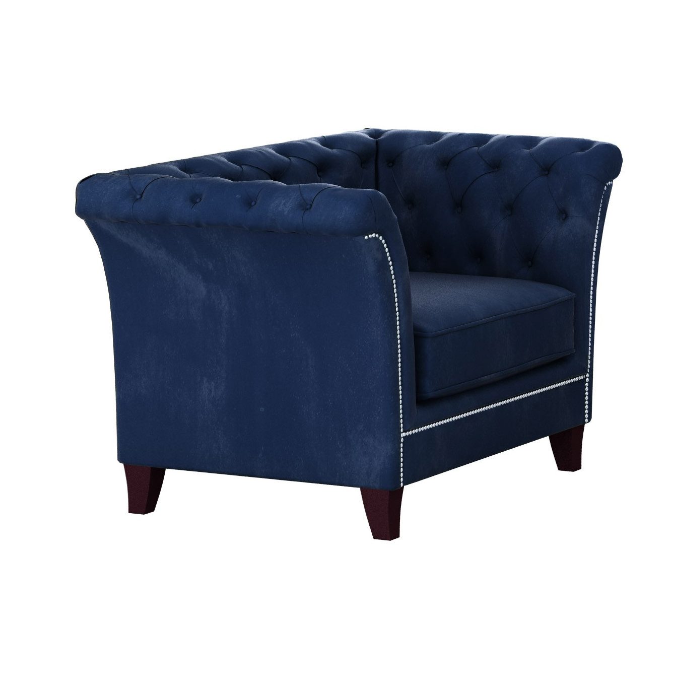 S-Style Möbel Chesterfield-Sessel Rainsburg aus Samt-Stoff günstig online kaufen