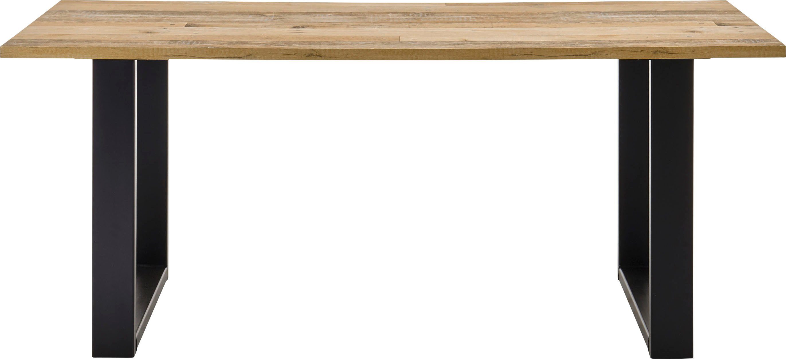 Home affaire Esstisch Sherwood, Tisch im Industrial-Style, Wohnzimmertisch, Küchentisch, Metallgestell, in 2 Farben erhältlich, 180 cm breit