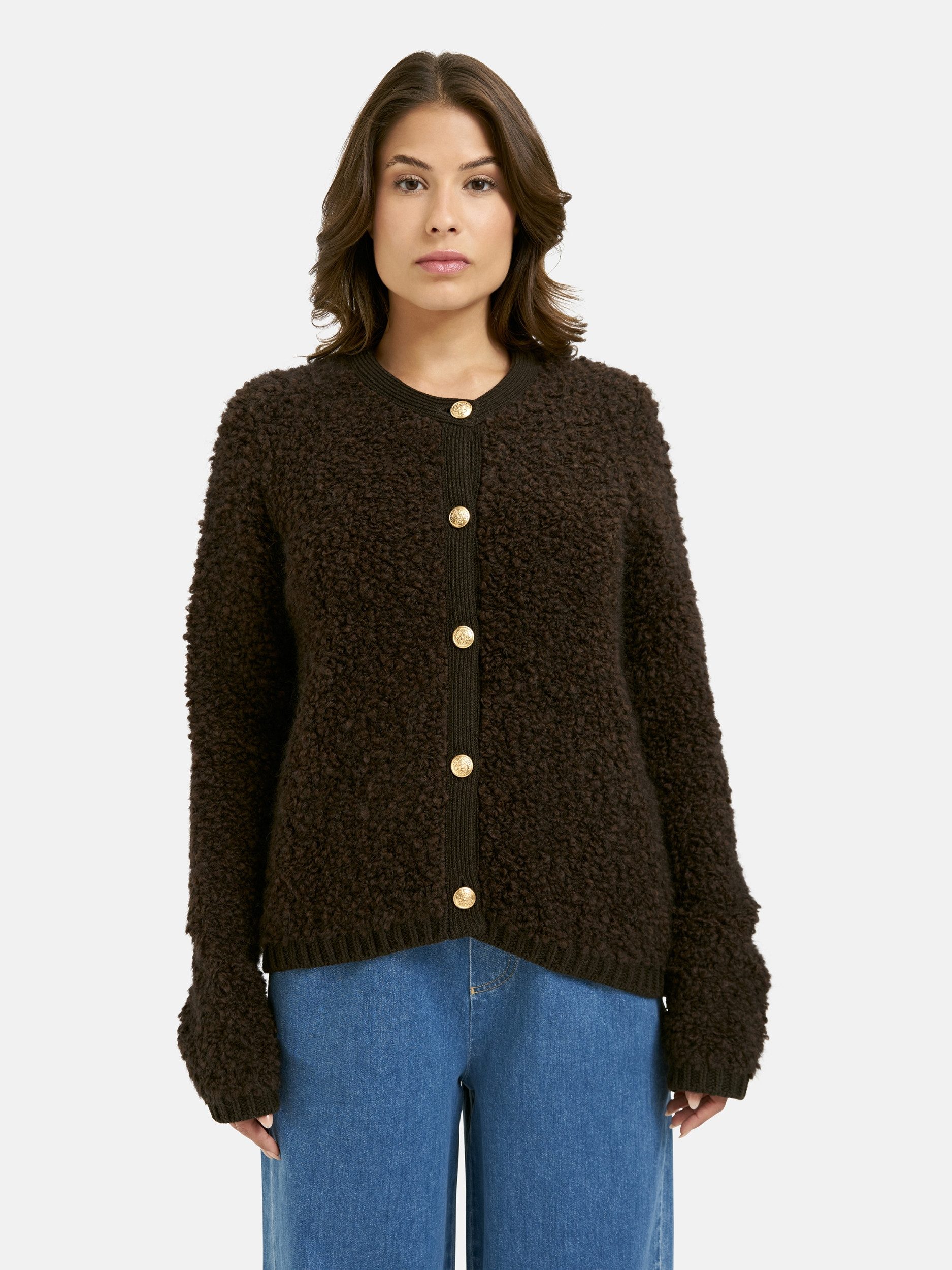 Smith & Soul Steppweste BOUCL BUTTON CARDIGAN