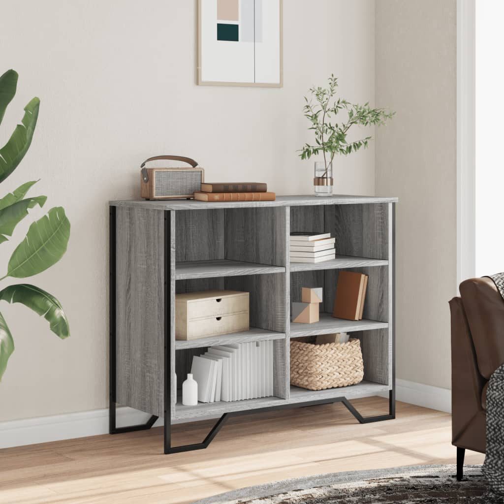 vidaXL Sideboard Sideboard Grau Sonoma 91x35,5x74,5 günstig online kaufen