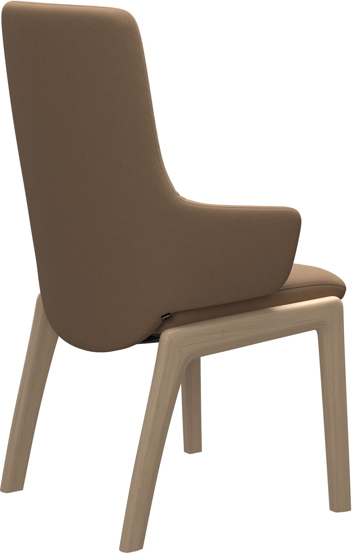 Stressless® Polsterstuhl Laurel, High Back mit Armlehne, Größe L, mit abgerundeten Beinen in Walnuss