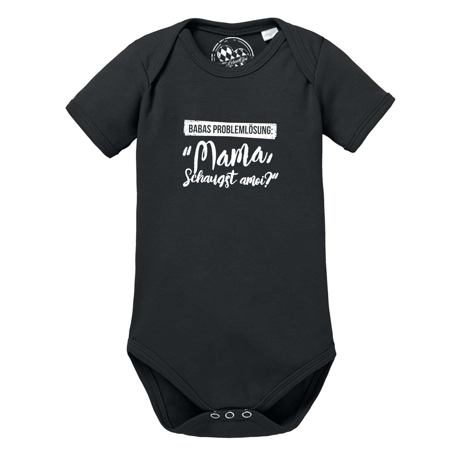 Bavariashop Shirtbody Baby Body "Papas Problemlösung…"