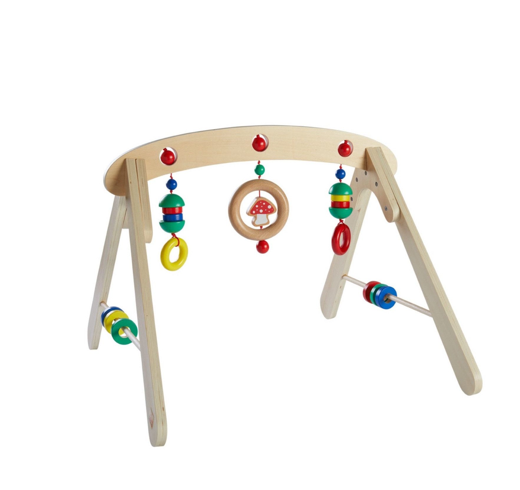 Pinolino® Greifspielzeug Babyspielzeug aus Holz - Babytrapez fördert Motorik & Wahrnehmung (1-tlg)
