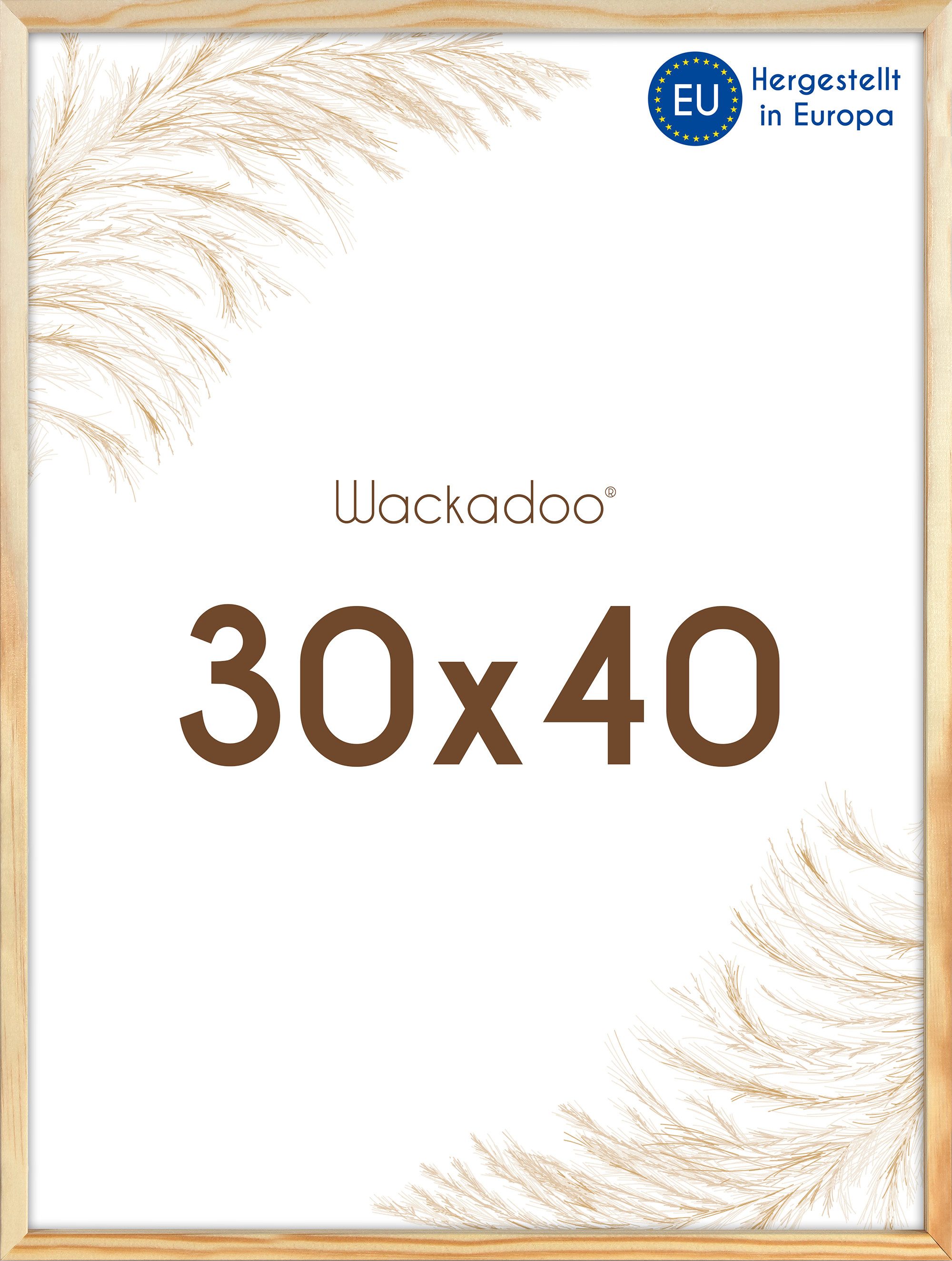 Wackadoo Living Bilderrahmen Holzbilderrahmen mit Glas für Einzelbilder div günstig online kaufen