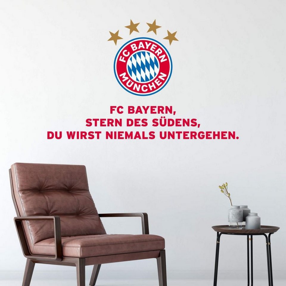 Wall-Art Wandtattoo FC Bayern München Vereinshymne (1 St)