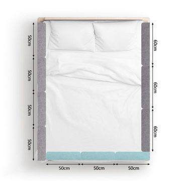 Randaco Bettschutzgitter Bettgitter für Kinder Bett Rausfallschutz Kinder 60cm grün