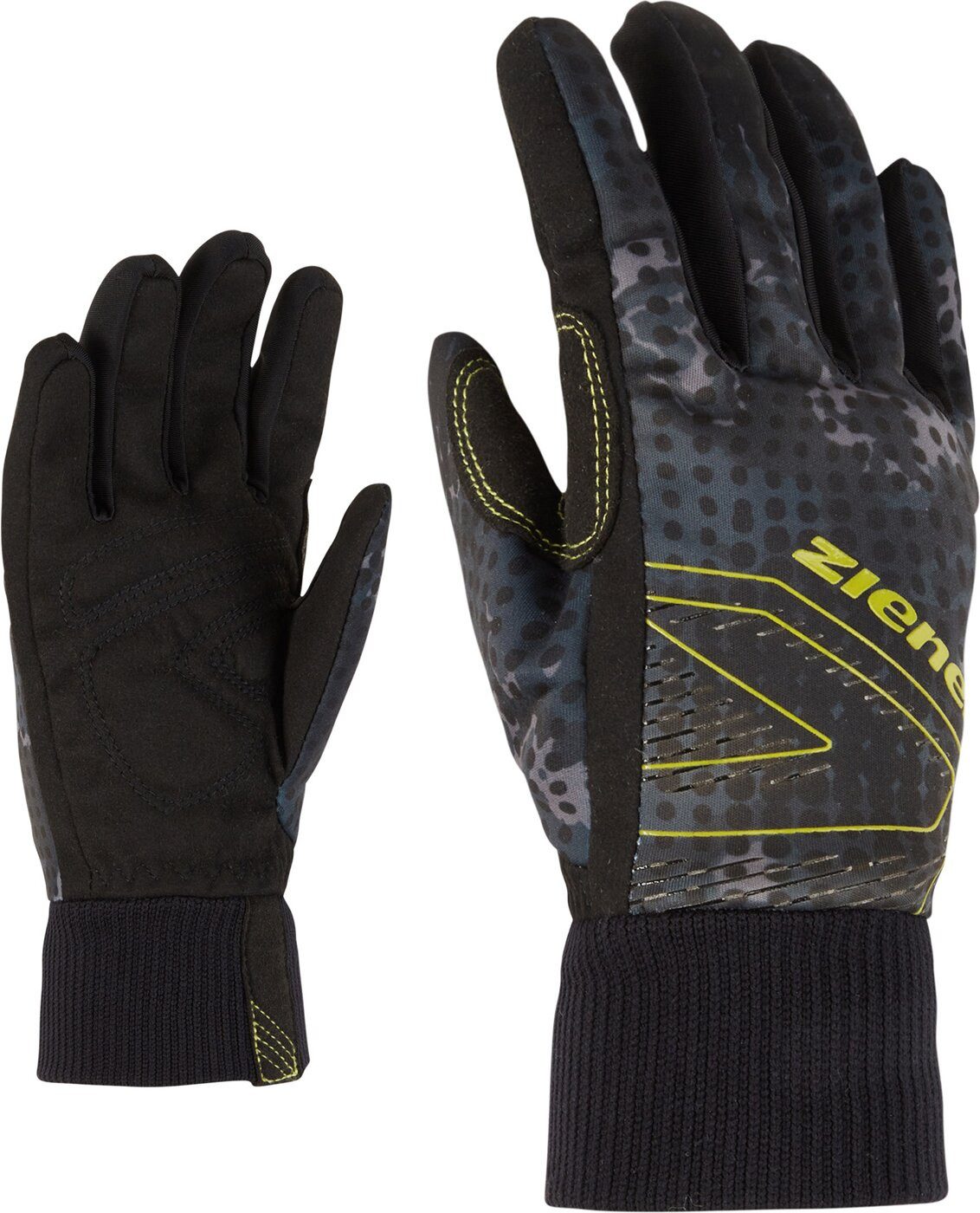 Ziener Multisporthandschuhe ULANO Junior glove crosscountry black foggy print