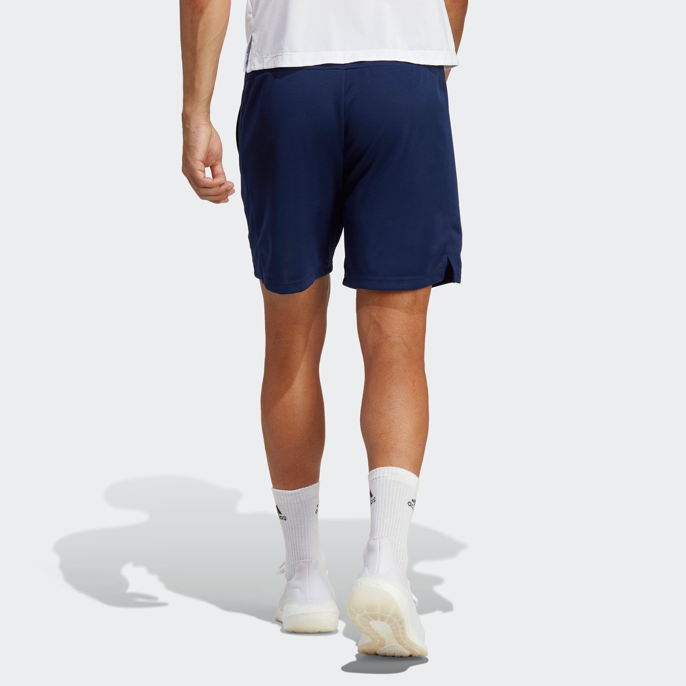 SET ESSENTIALS ALL Shorts Performance TRAINING (2-tlg) Blue White TRAIN Dark adidas /