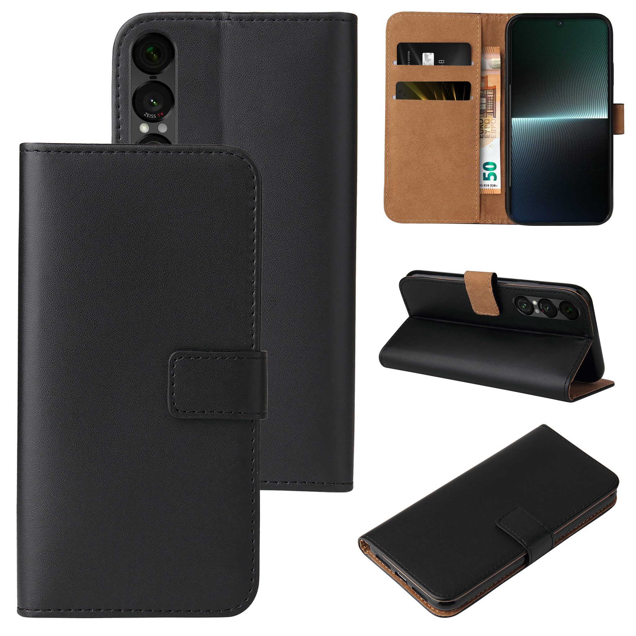 Tec-Expert Handyhülle Klapp Hülle für Sony Xperia 1 VII 6.5 Zoll, 6.5, Flip Case für Sony Xperia 1 VII