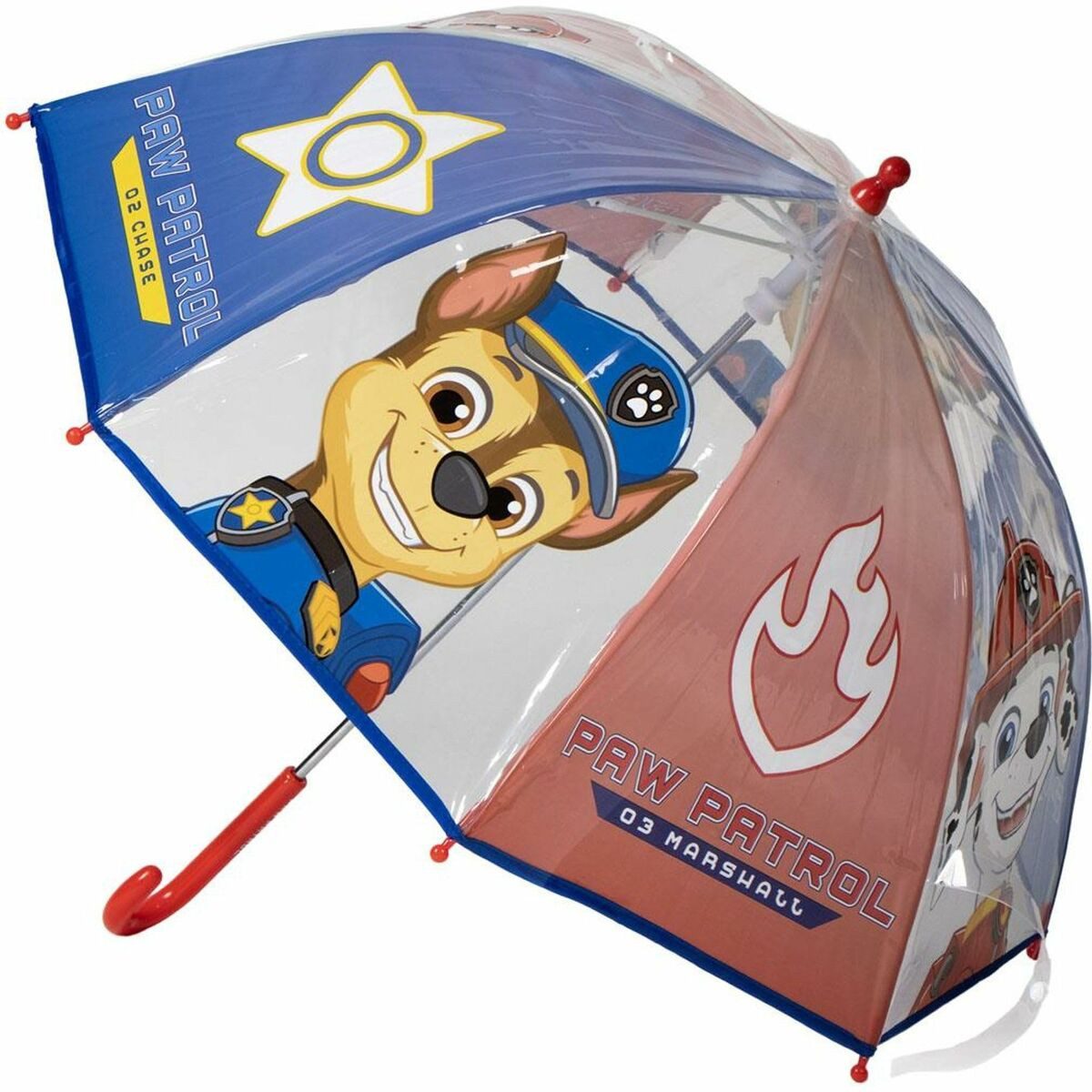 PAW PATROL Taschenregenschirm Regenschirm The Paw Patrol Blau Ø 71 cm 45 cm