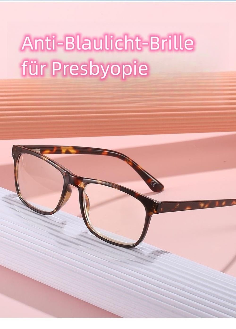 Stilvolle PACIEA Anti-Ermüdungs-Anti-Blue-Lesebrillengläser Gelb Brille