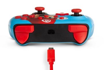 PowerA Nintendo Switch Controller - Mario Punch Switch-Controller (Mario Punch, Kabelgebunden, Kabel abnehmbar, 2 Advanced Gaming-Tasten)