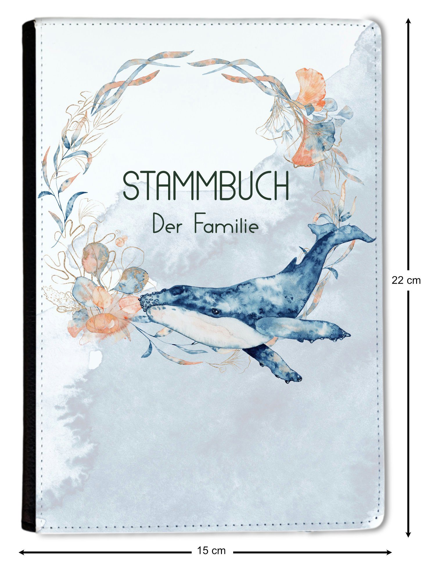 Watercolor Unterwasserwelt Notizbuch Stammbuch A5 CreaDesign