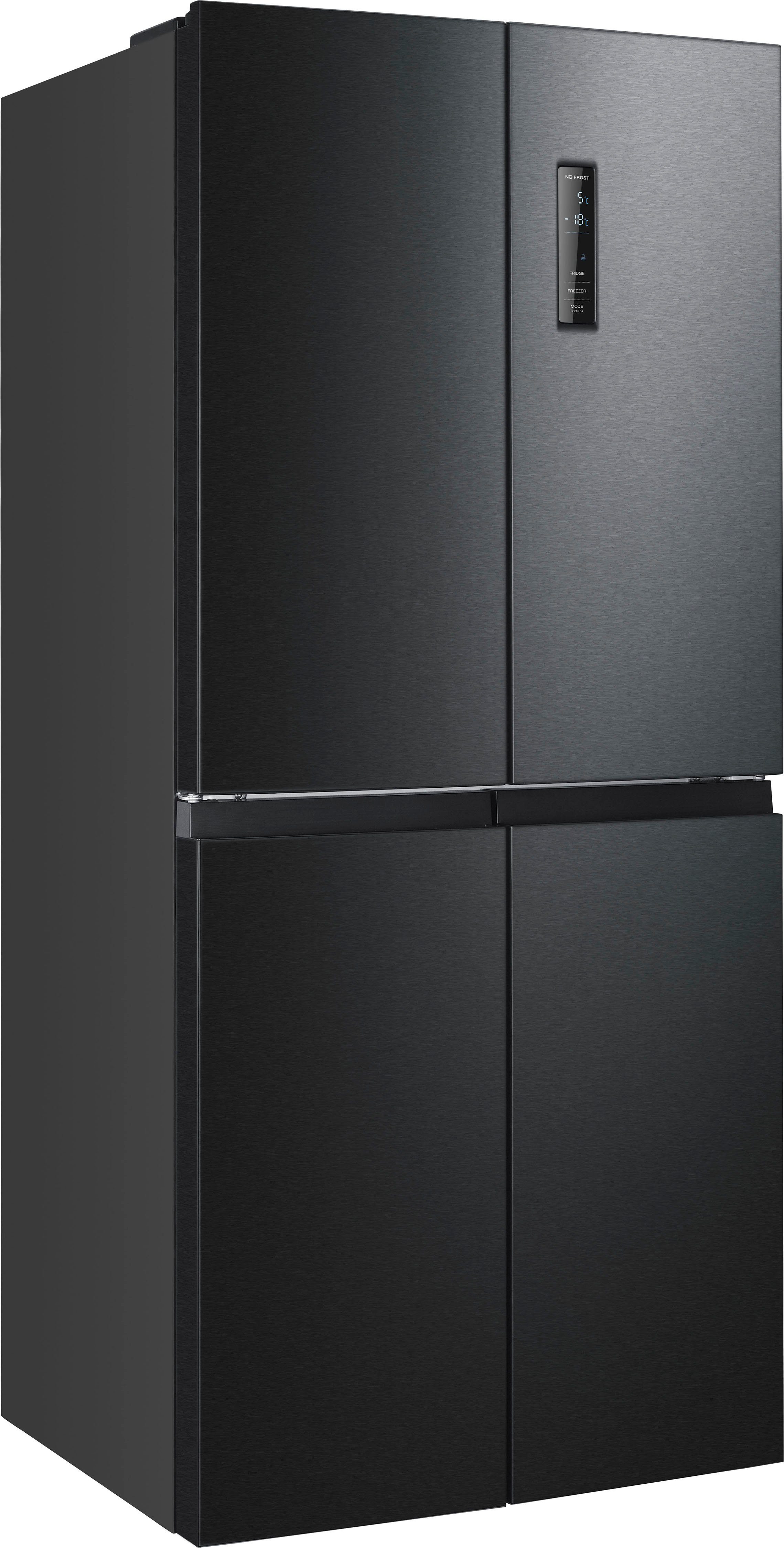 Hanseatic Multi Door HCDC18080CBI, 180 cm hoch, 79 cm breit, NoFrost, Display, Türalarm