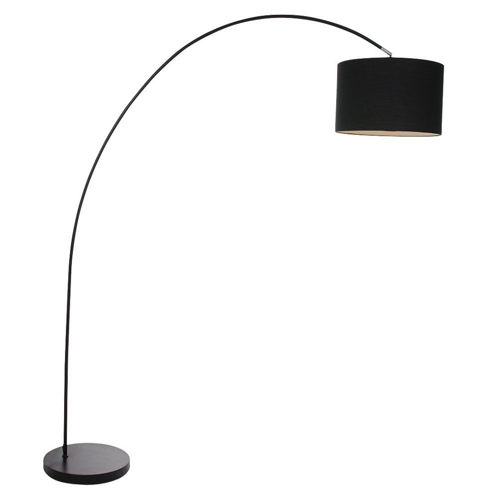 Warmweiß, große etc-shop LED Leuchtmittel Bogenlampe inklusive, Stehlampe, Standleuchte Bogenstehlampe schwarz