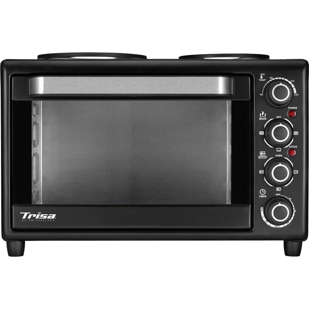 Trisa Minibackofen Trisa Bake & Cook Minibackofen mit Kochfunktion, Timerfunktion