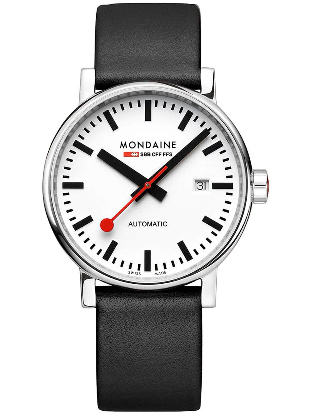 MONDAINE Automatikuhr Mondaine MSE.40610.LBV Herrenuhr Evo2 Automatik 40mm 5ATM Mondaine MSE.40610.LBV Herrenuhr Evo2 Automatik 40mm 5ATM