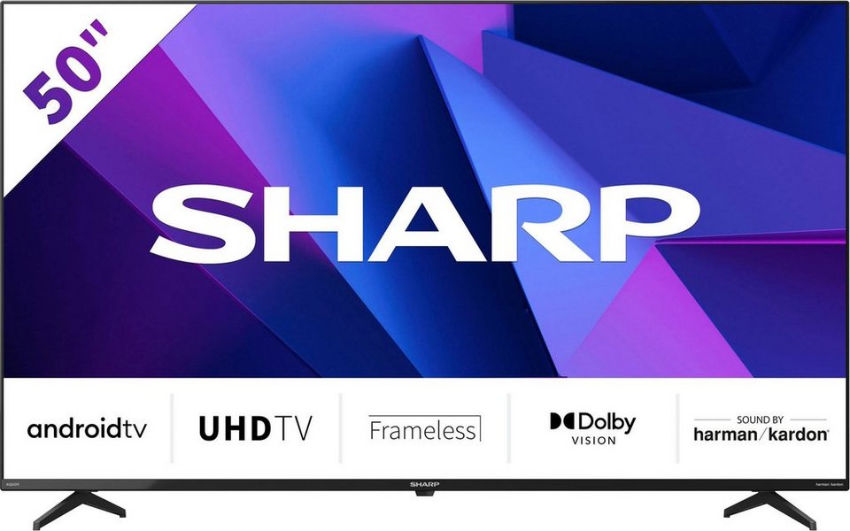 cm/50 Smart-TV) TV, Ultra HD, Zoll, (126 4K 4T-C50FNx Android Sharp LED-Fernseher