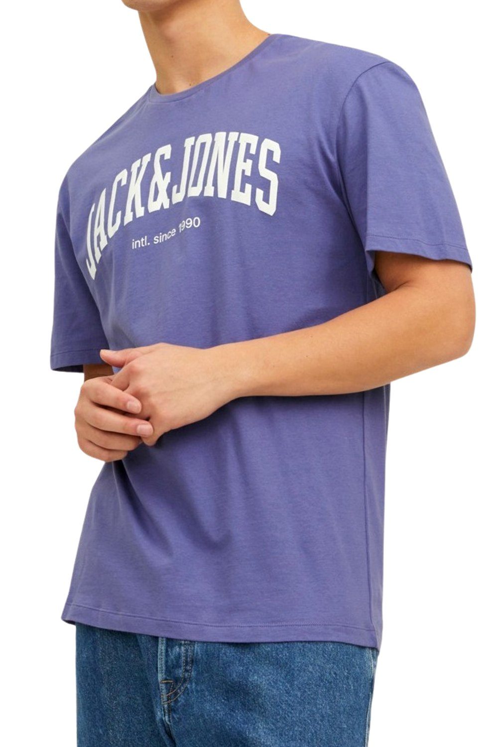 Jack & Baumwolle Jones (Spar 6 Set, Print-Shirt aus 3er-Pack) Printaufdruck Shirts mit Mix 3er