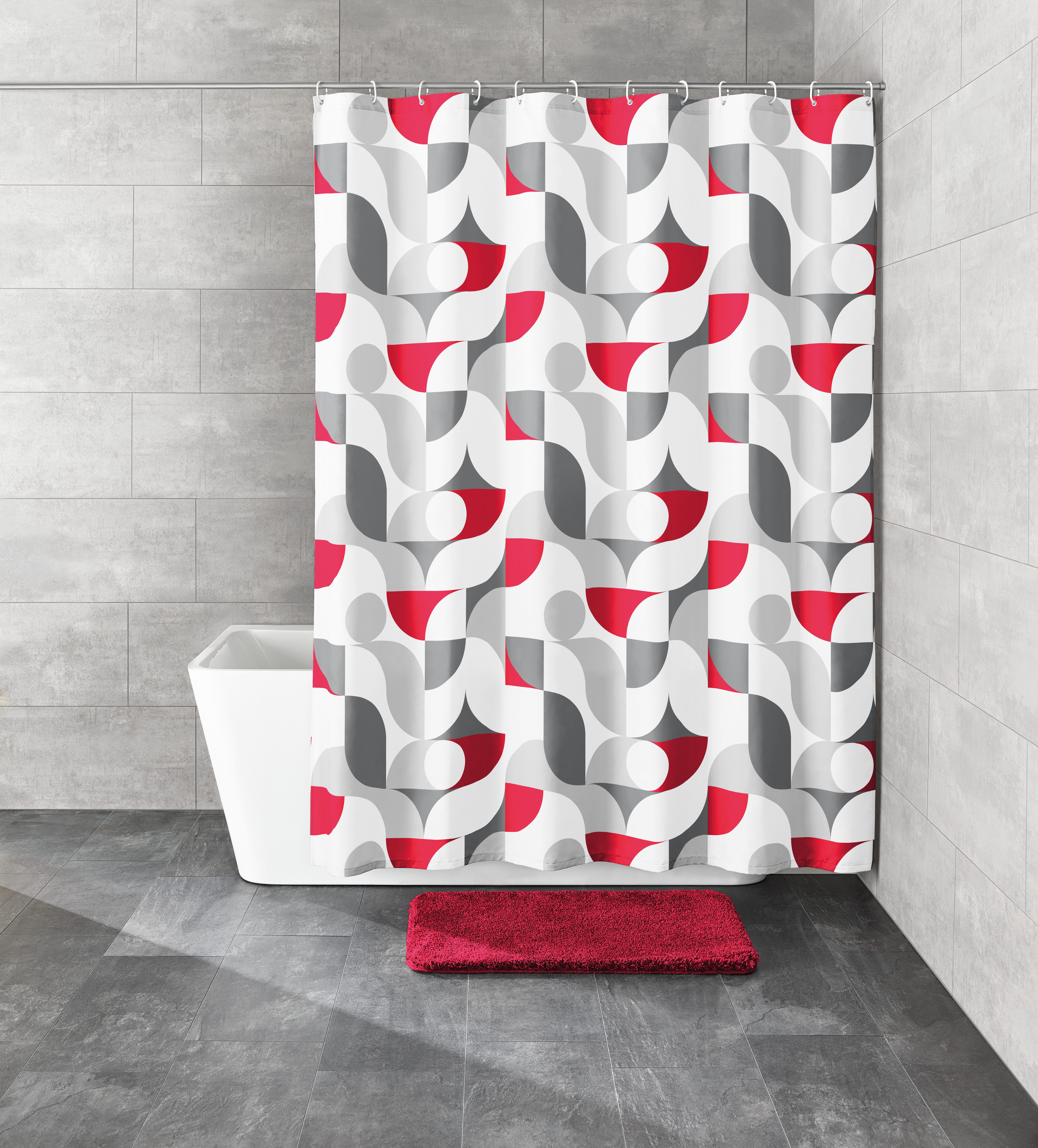 Kleine Wolke Duschvorhang Tess Breite 180 cm (Set) günstig online kaufen