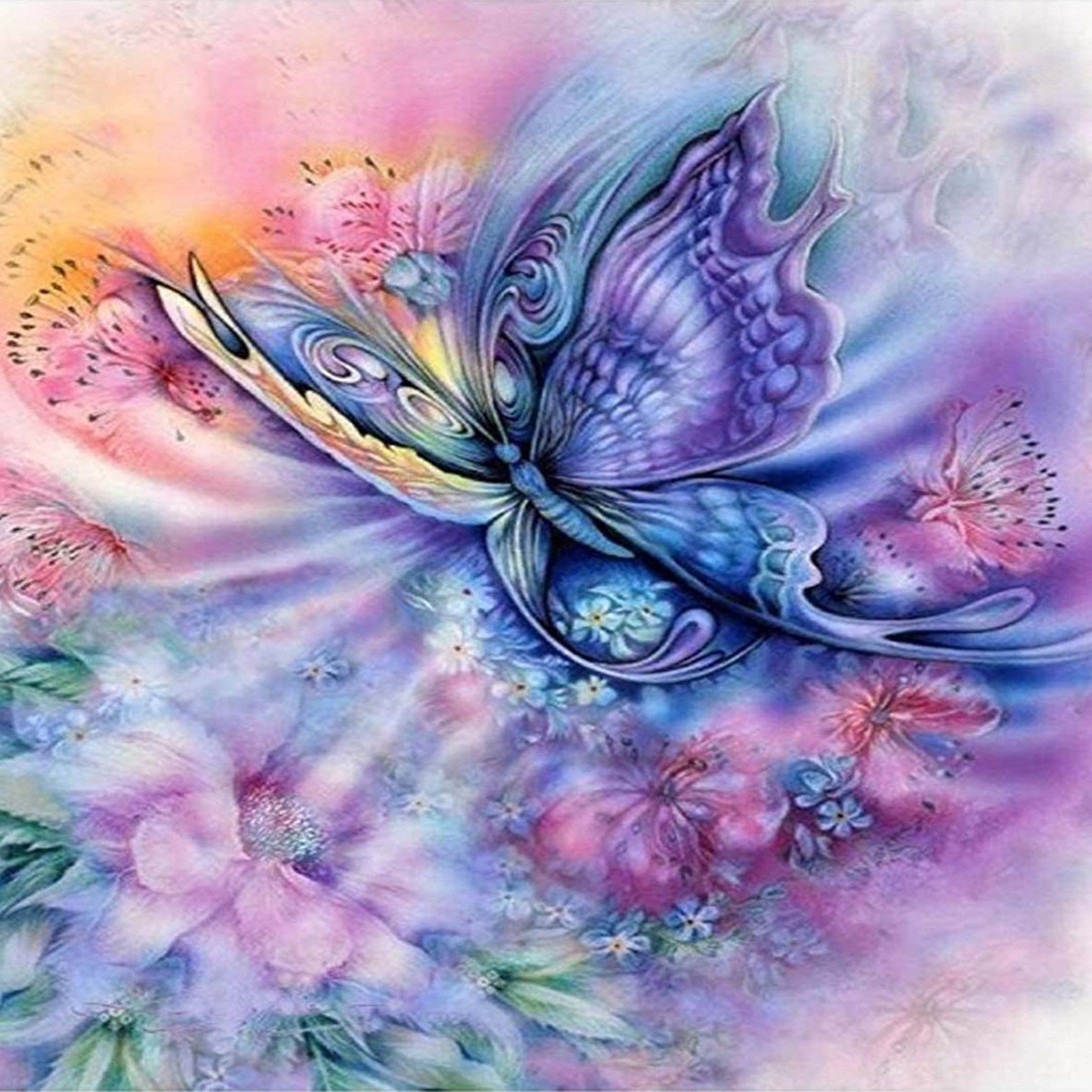 LA CUTE Malen nach Zahlen 5d Diamond Painting DIY Schmetterling Malen nach günstig online kaufen