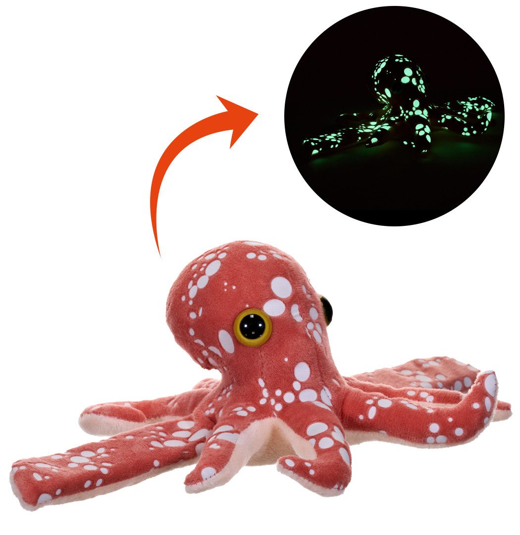 WILD REPUBLIC    Kuscheltier Wild Republic - Kuscheltier - Huggers - Glow Oktopus