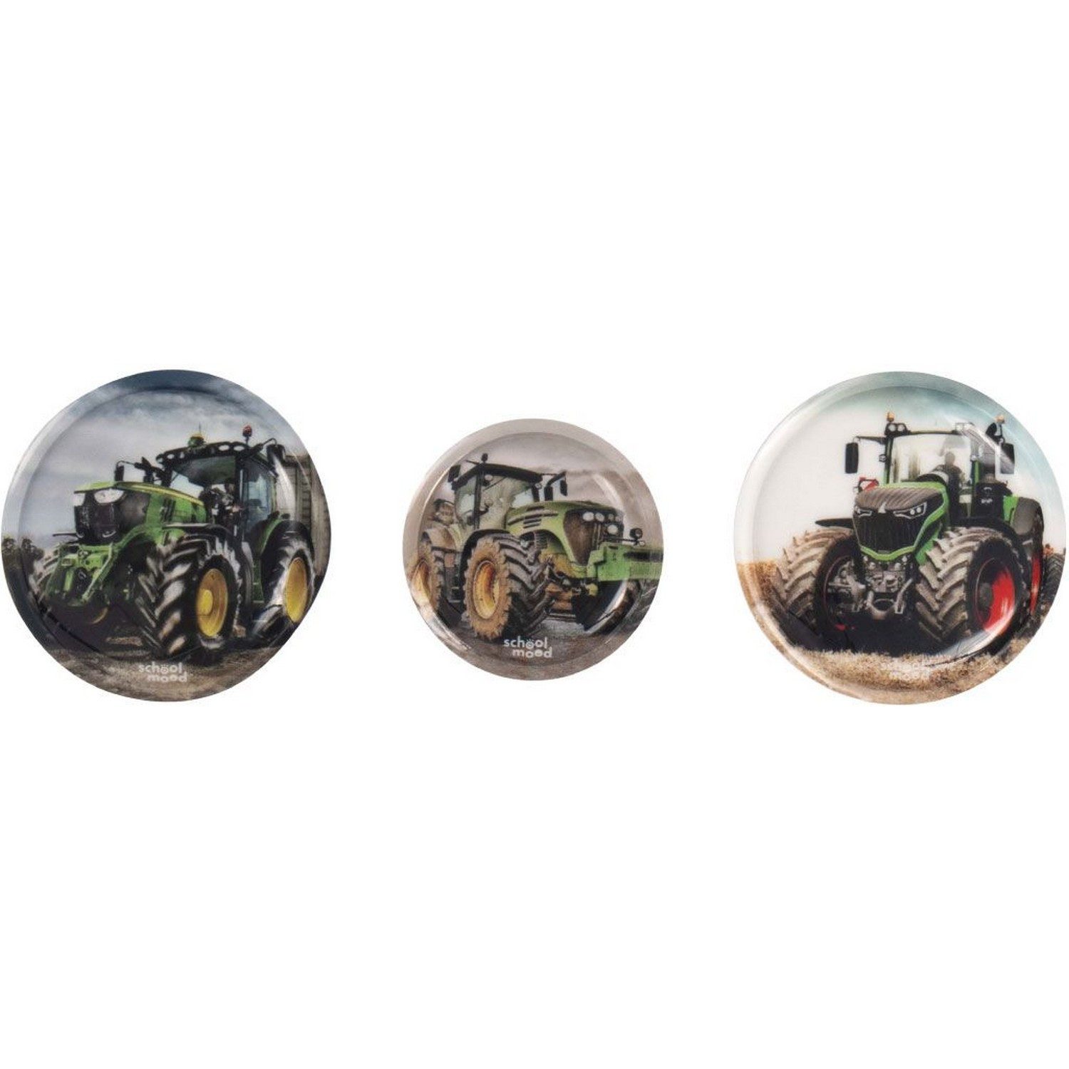 SCHOOL-MOOD® Ранцы 3er Patchy-Set Traktor