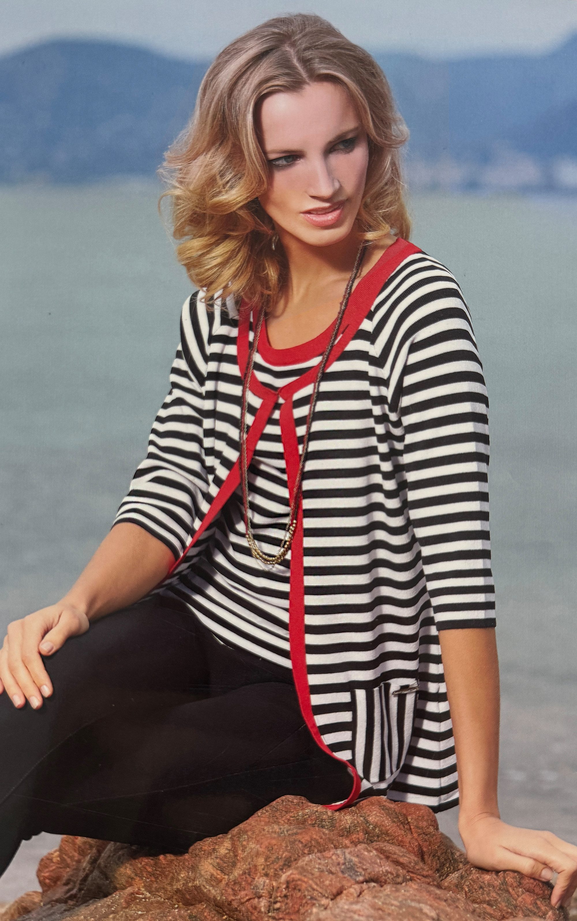 Passioni Cardigan Twinset gestreift günstig online kaufen