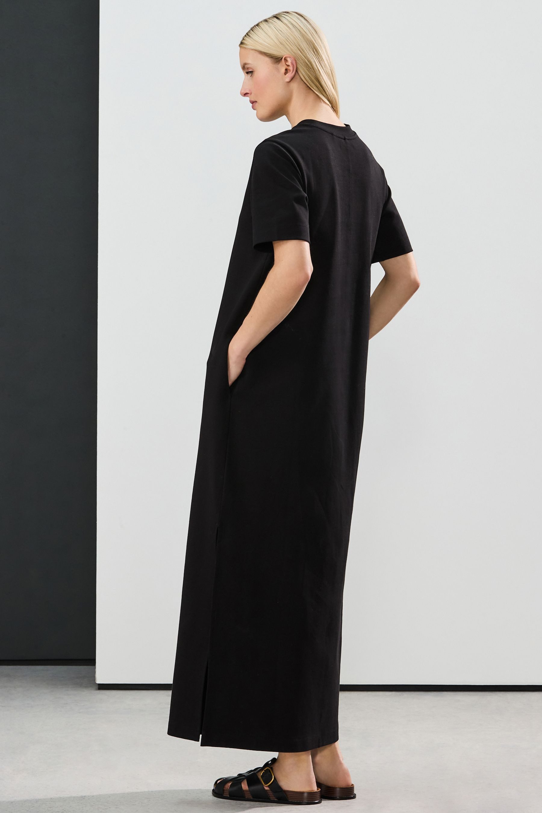 Next Maxikleid Schweres Maxi-T-Shirt-Kleid mit Flügelärmeln (1-tlg) günstig online kaufen