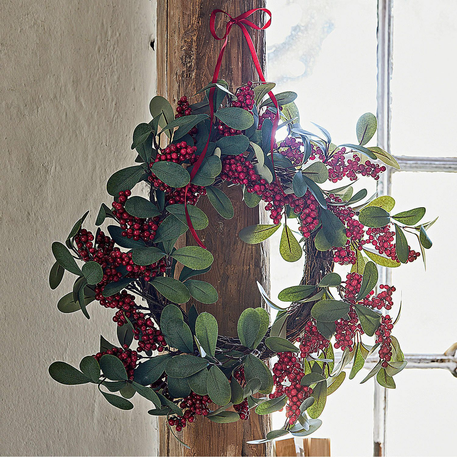 Mirabeau Weihnachtsfigur Kranz Lenius grün/rot (kein Set, kein Set)