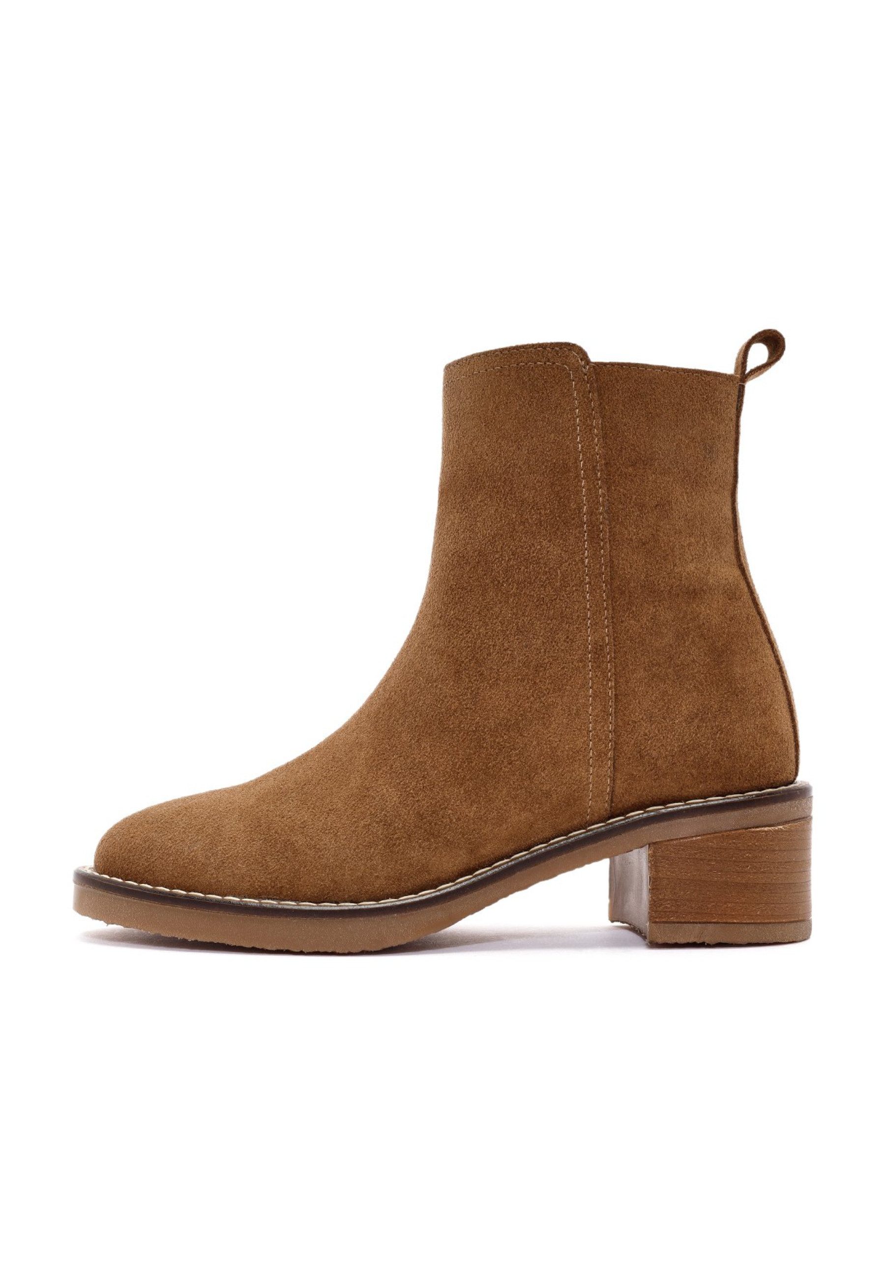 Chelsea-Stiefel aus Veloursleder Chelseaboots