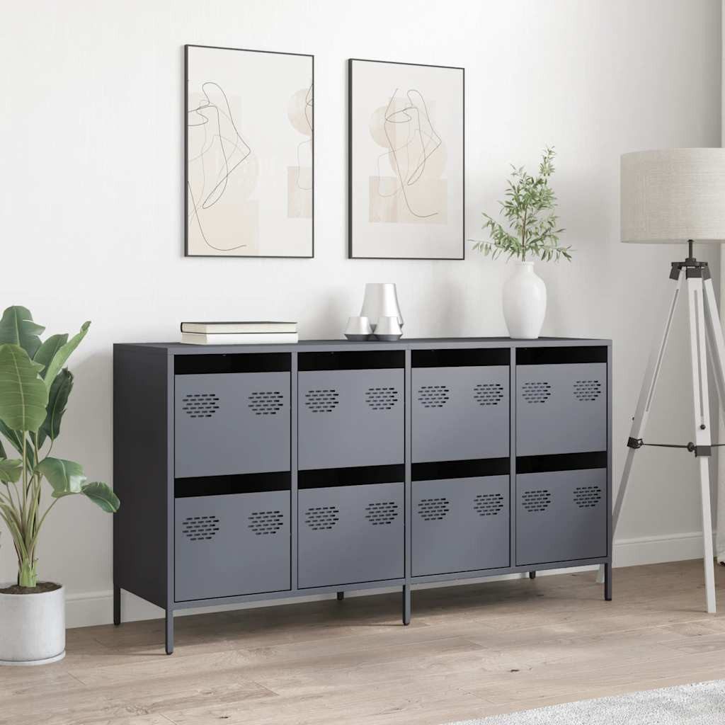 vidaXL Sideboard Sideboard Anthrazit 135x39x73,5 cm günstig online kaufen
